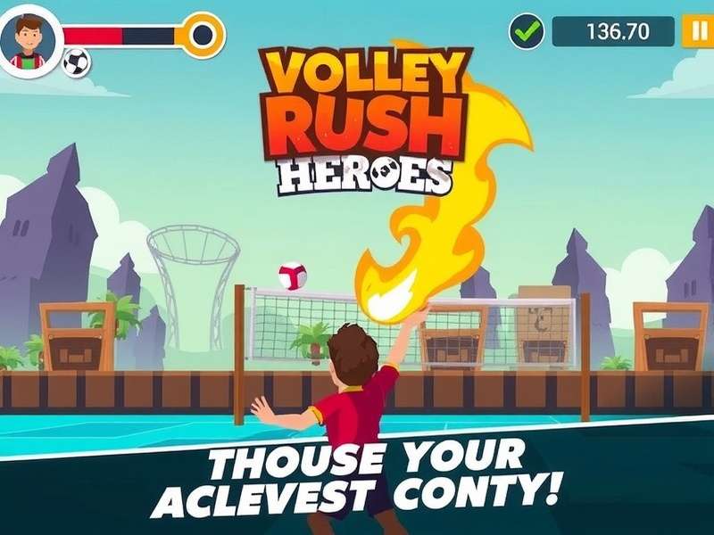 Volley Rush Heroes Game Screenshot
